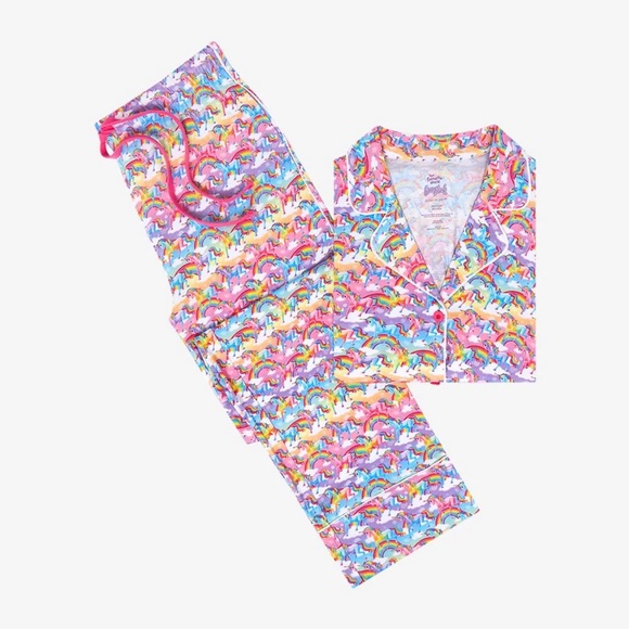 Posh Peanut Lisa Frank Markie unicorn rainbow women’s pajamas - Picture 4 of 5